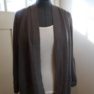 Anne Klein Grey Open Front Blazer